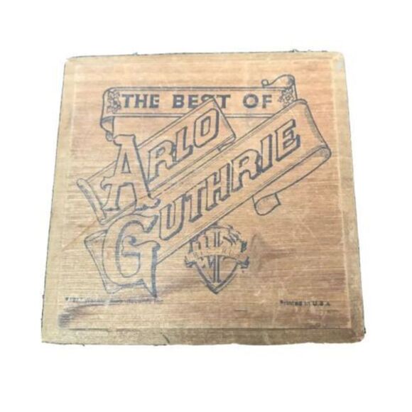 ARLO GUTHRIE THE BEST OF 1977 US WARNER BROS Wooden CD Hindged Box - Picture 1 of 9
